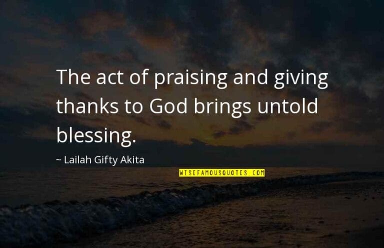 Miracles happen when we give thanks